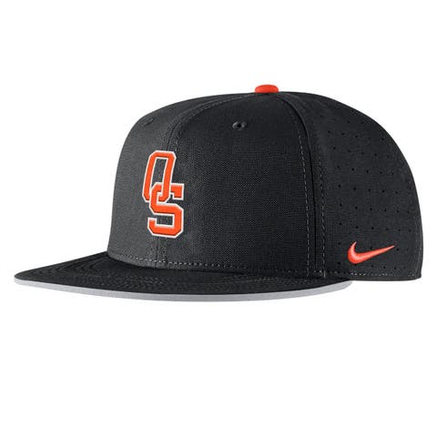 Men's Nike Black Oklahoma State Cowboys 2025 On-Field True Performance Baseball Fitted Hat