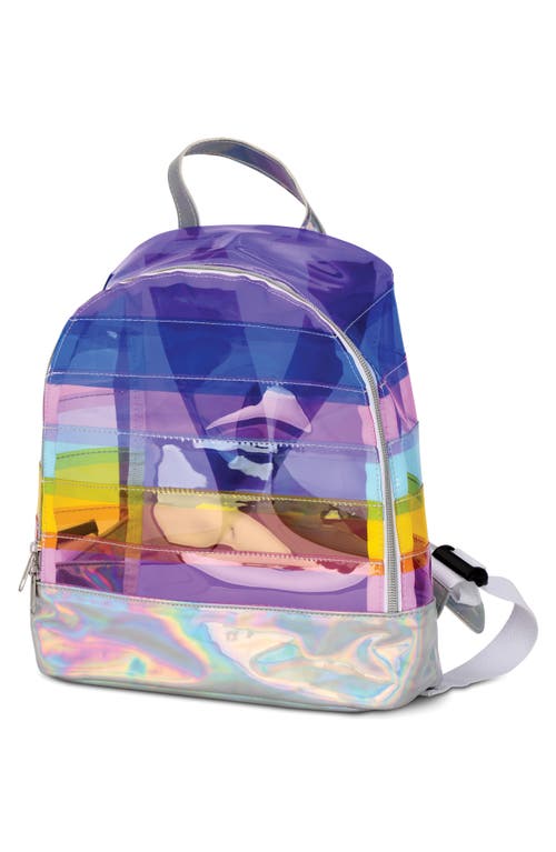 Iscream Kids' Happy Stripes Mini Backpack In Multi