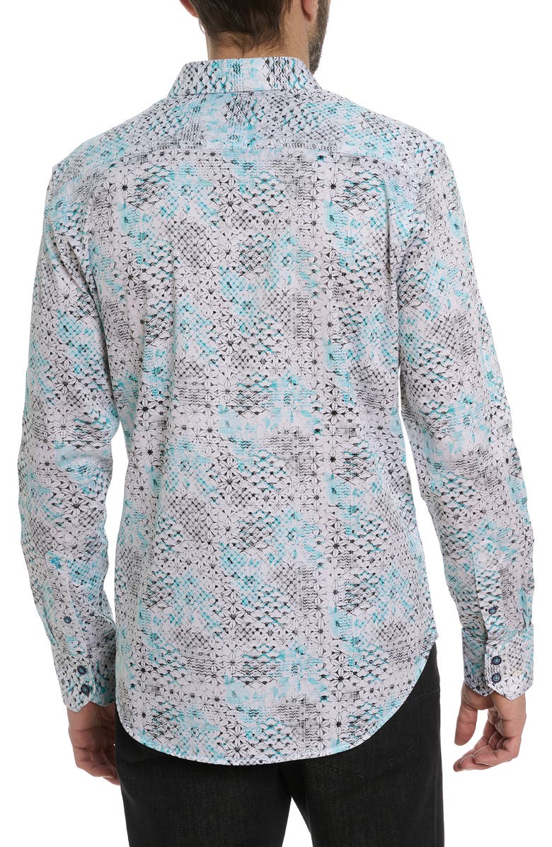 Robert Graham Hendriks Classic Fit Floral Cotton Button-Up Shirt, Alternate, color,