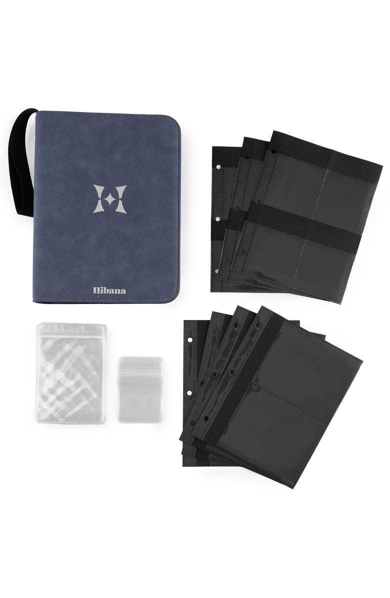 Hibana Jewelry Storage Travel Edition Steel Blue Zipper Binder,For 20Pcs, Alternate, color, 