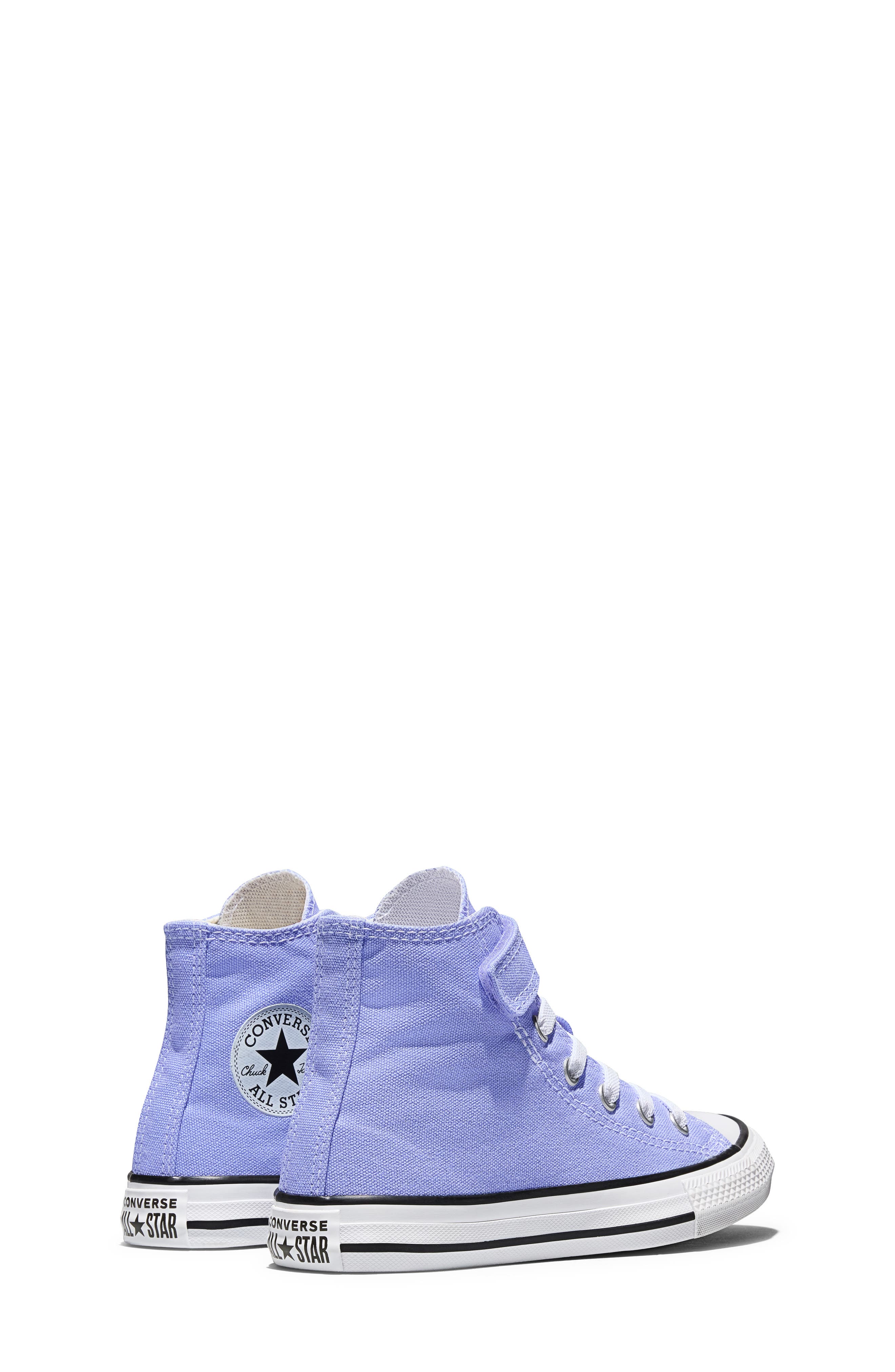 Converse Kids' Chuck Taylor All Star Easy On Canvas High Top Sneaker, Alternate, color, Very Peri/ White/ Egret