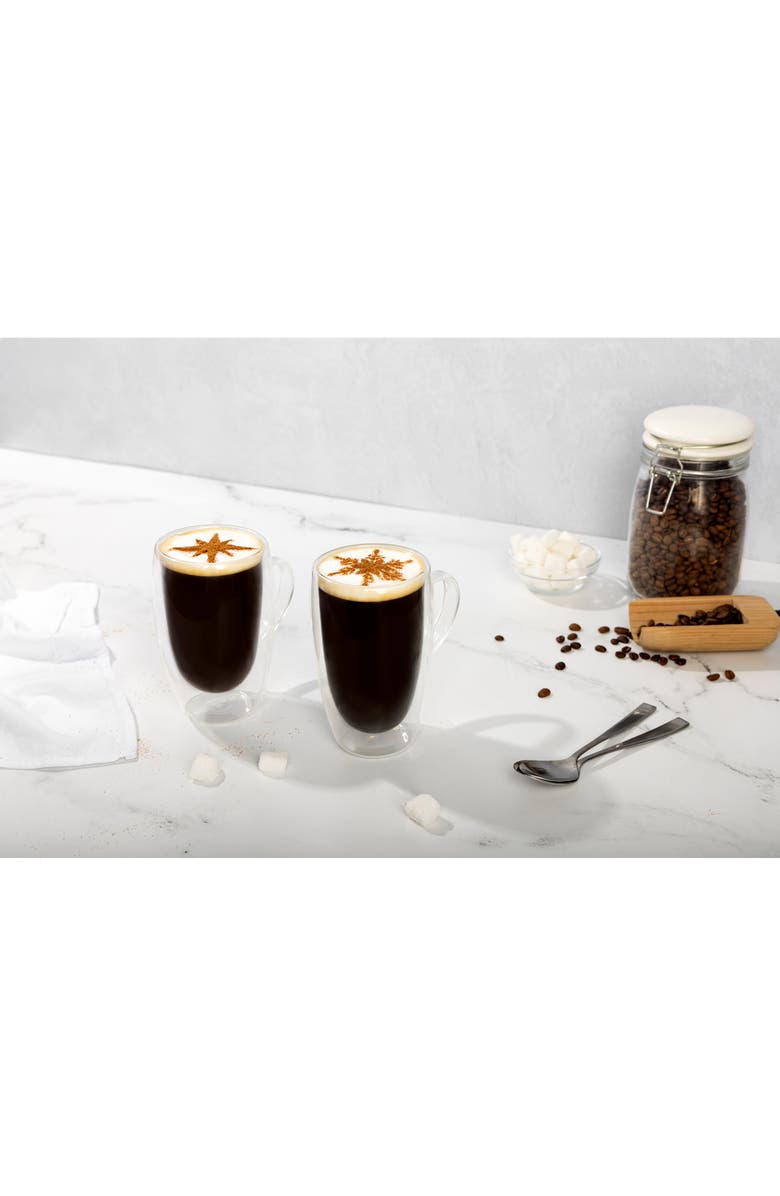 Core Home 4-Piece Mug & Snowflake Stencil Set, Alternate, color, Snowflake