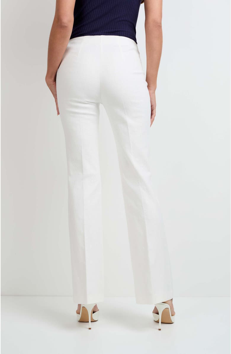 Trina Turk Jacoba Slim-Fit Bootcut Pants, Alternate, color, Whitewash