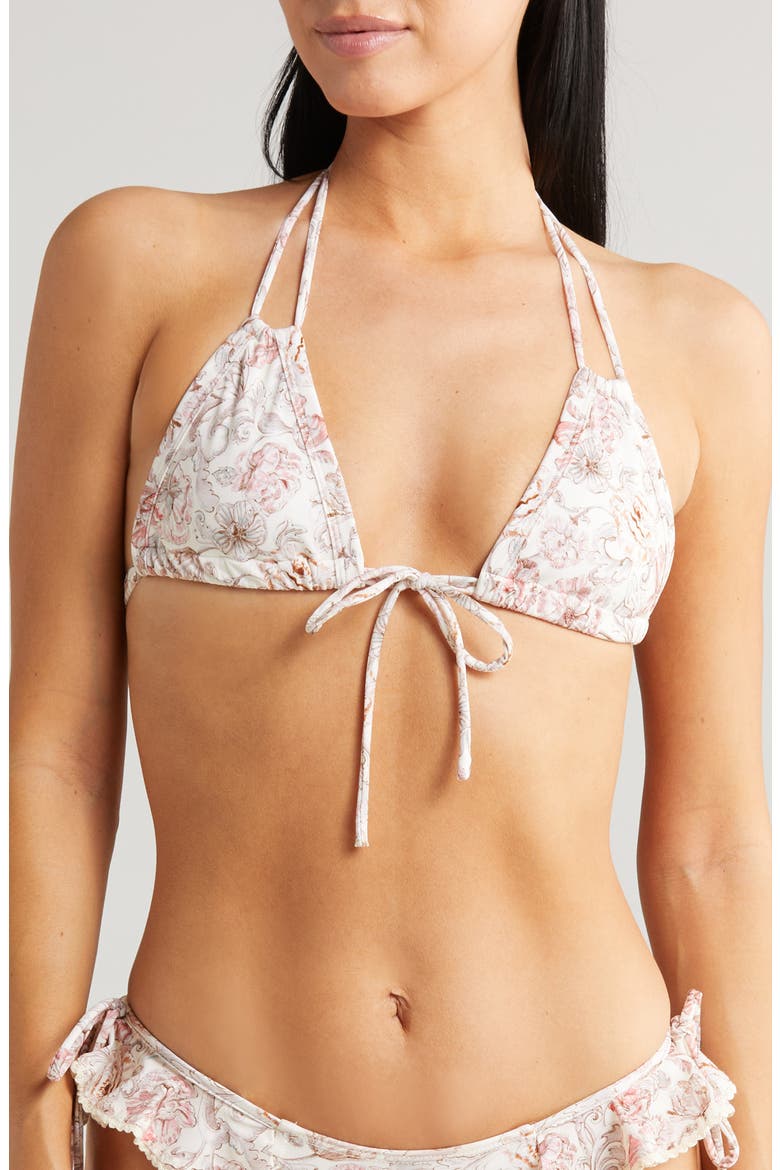 Venecia Floral Strappy Bikini Top, Main, color, VENECIA FLORAL