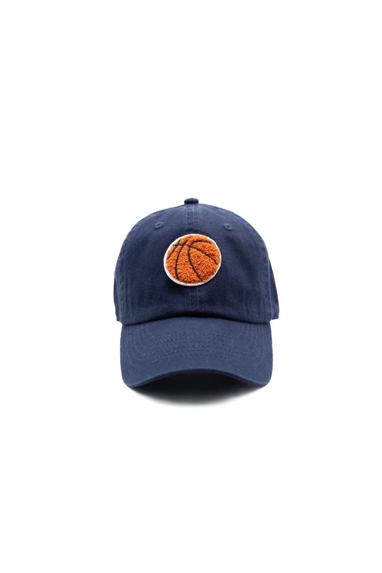 Terry Basketball Baseball Hat - Adult, Main, color, Navy