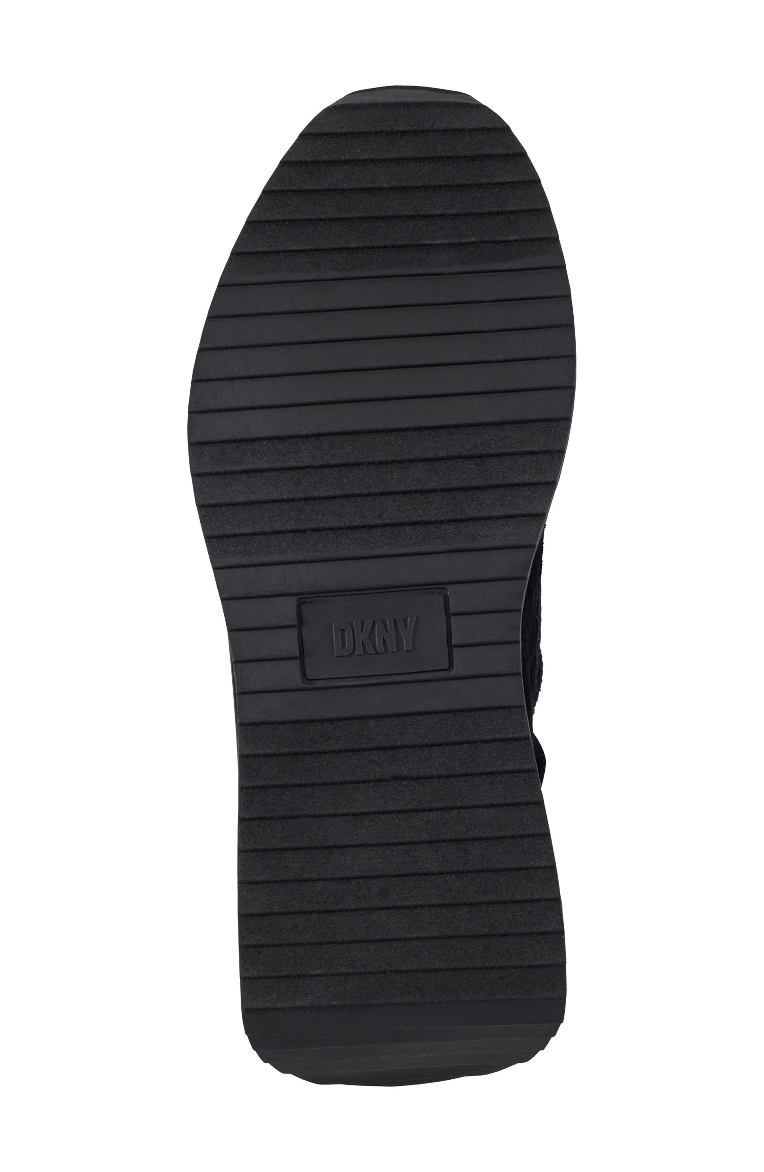DKNY Aveline Wedge Sneaker, Alternate, color, Black