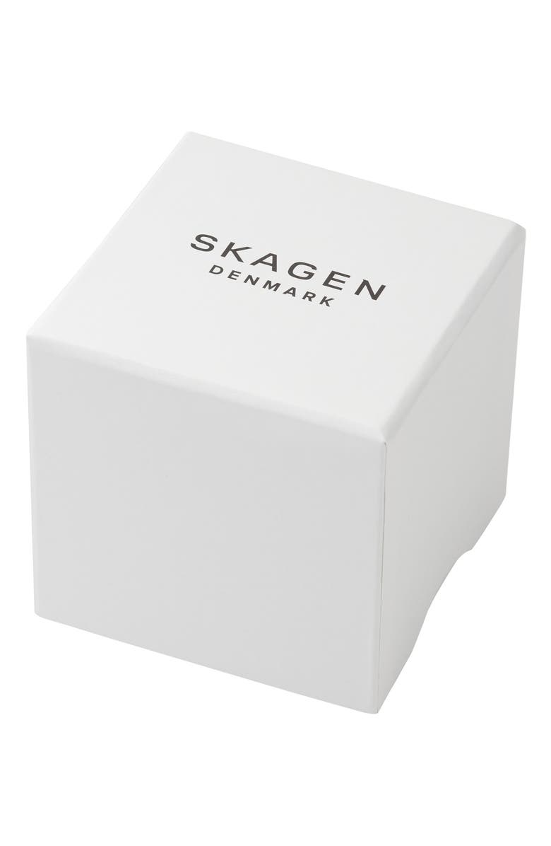 Skagen Grenen Lille Solar Powered Leather Strap Watch, 26mm, Alternate, color, 