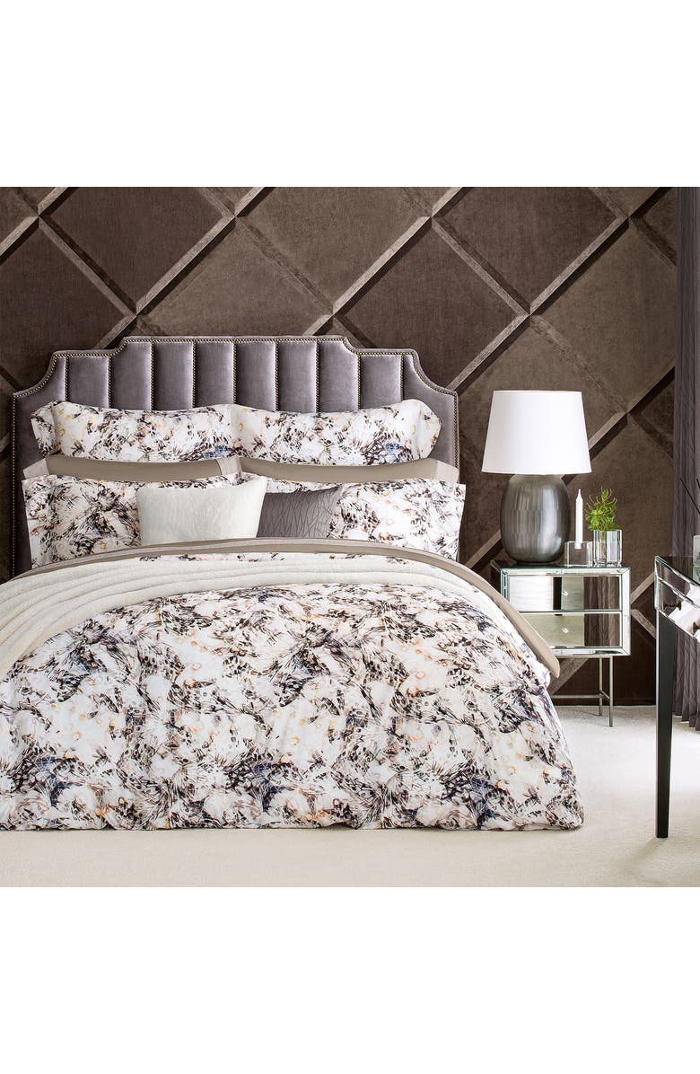 Togas Maraya duvet cover, Alternate, color, Brown