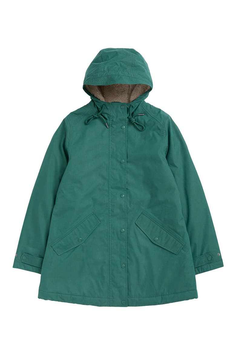 Porth Nanven Waterproof Organic Cotton Blend Raincoat, Alternate, color, GROVE