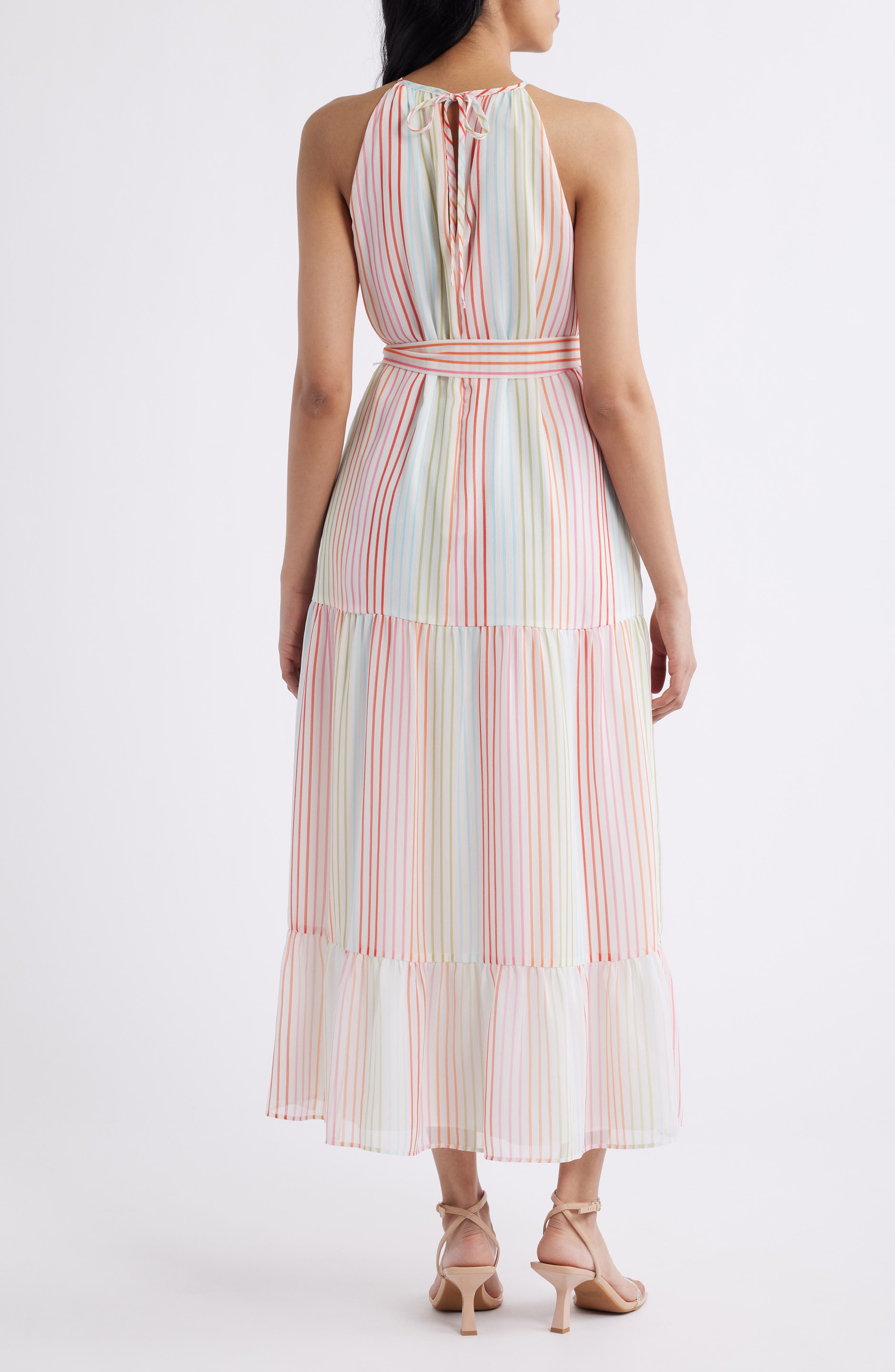 Stripe Sleeveless Midi Dress - image 2