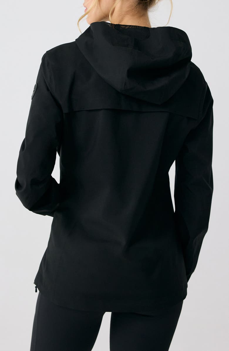 Lole Element 2 Waterproof Hooded Rain Jacket, Alternate, color, Black Beauty