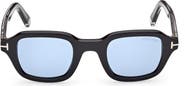 TOM FORD 46mm Small Square Sunglasses