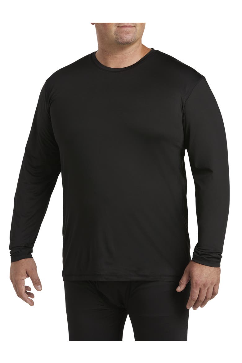 Big & Tall Midweight Thermal Weather Level 2 Performance Thermal T-Shirt, Main, color, BLACK