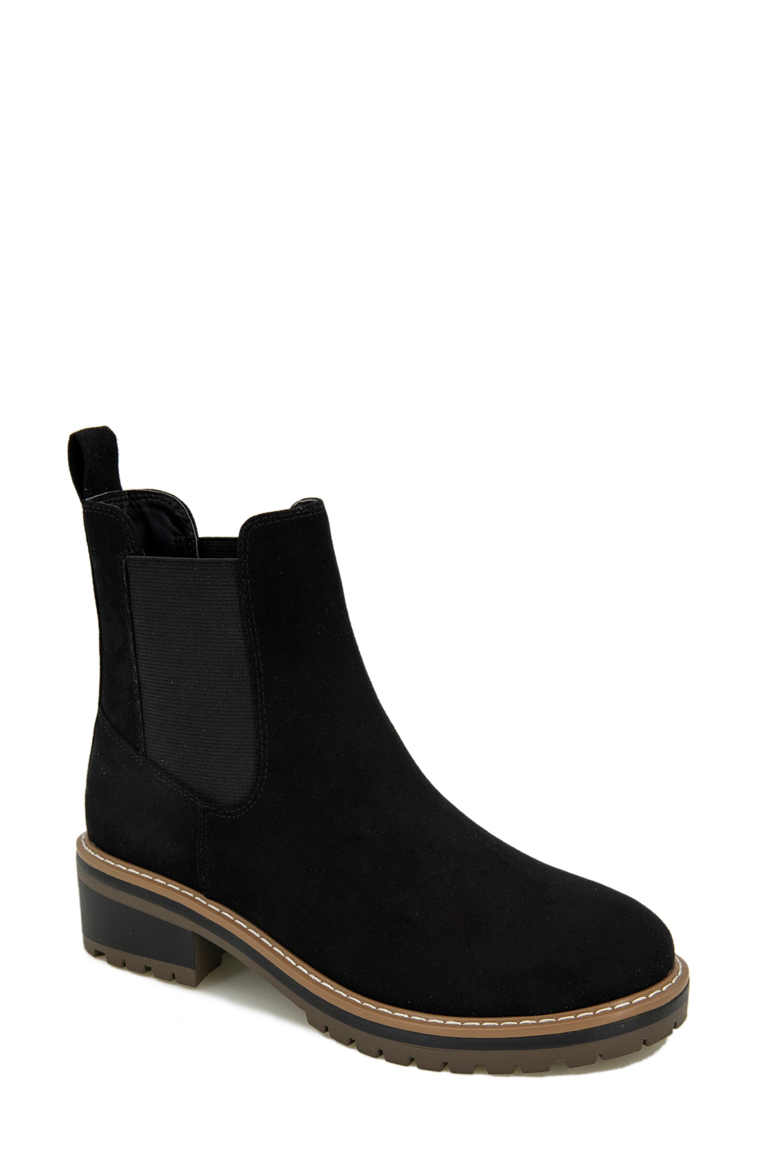Khai Bootie, Main, color, BLACK MICROFIBER