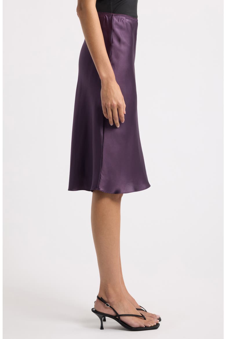 Layla Silk Skirt, Alternate, color, CRUSHED VIOLET