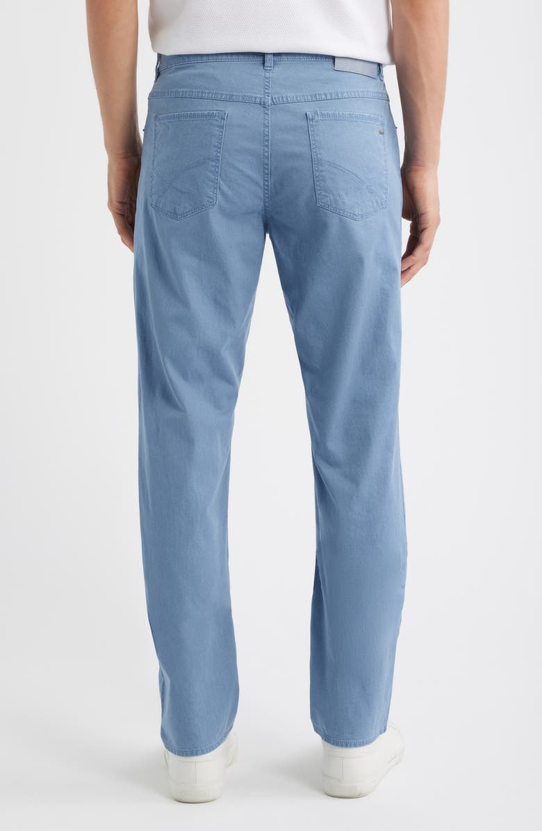 Brax Cooper Fusion Flex Microprint Regular Fit Straight Leg Pants, Alternate, color, Storm