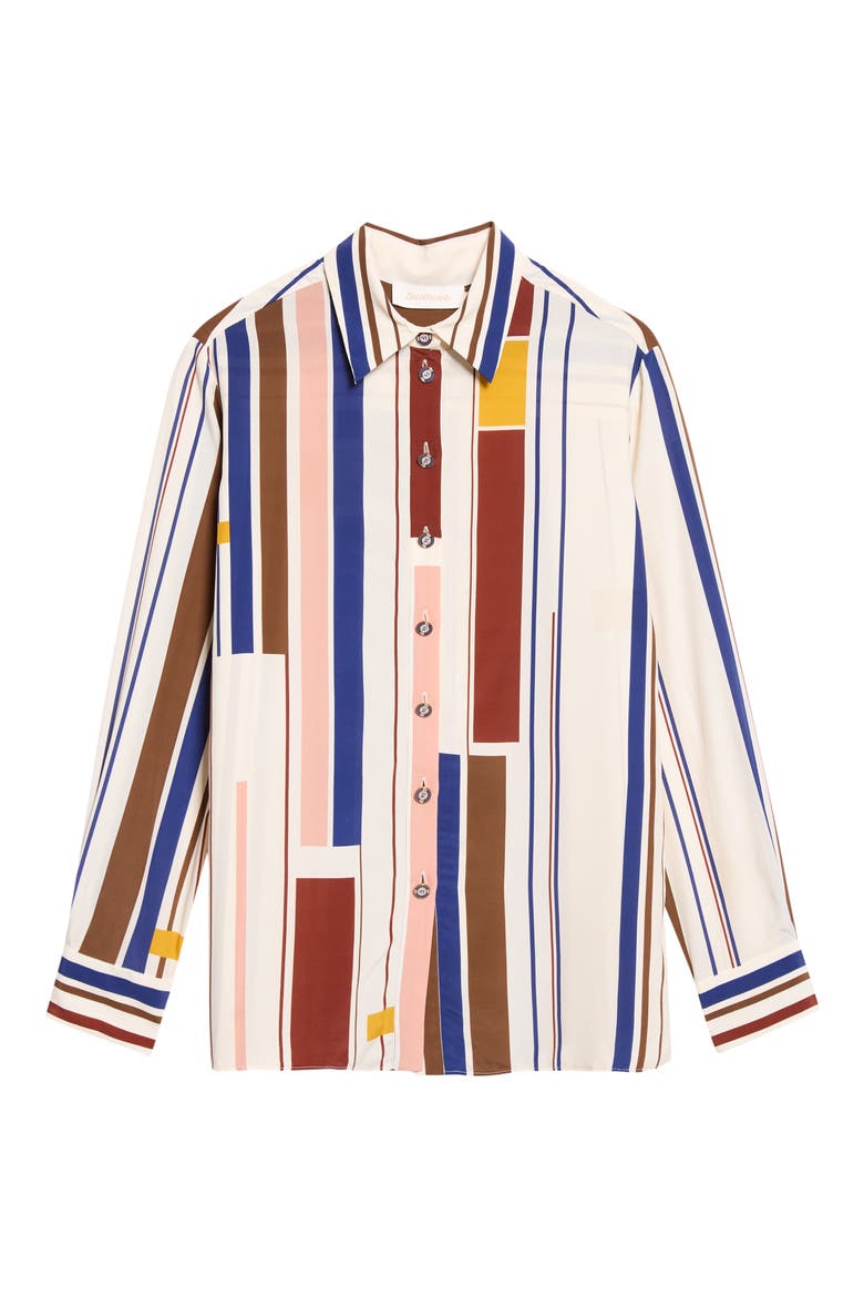 Graphic Stripe Relaxed Shirt, Alternate, color, GRAPHIC STRIPE