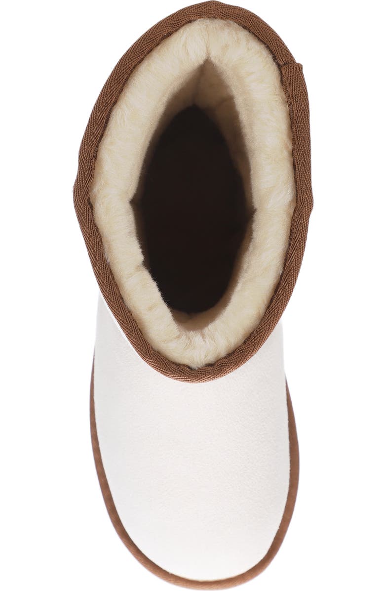 Mykos Suede Faux Fur Lined Boot, Alternate, color, Cream/ Chestnut