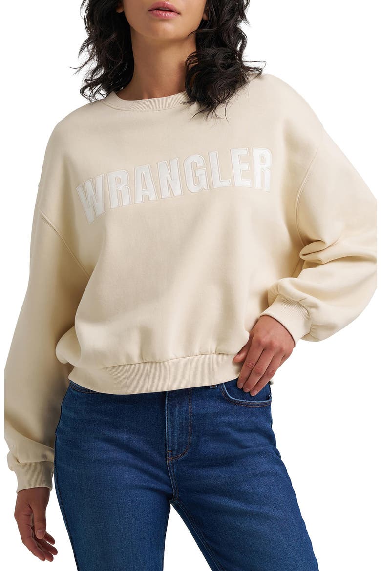 Graphic Crewneck Sweatshirt, Main, color, WHITECAP GRAY