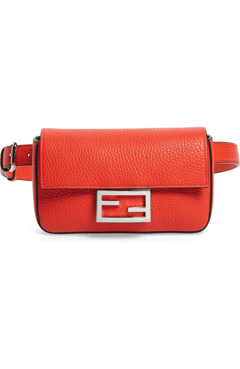 Fendi Leather Belt Bag, Main, color,