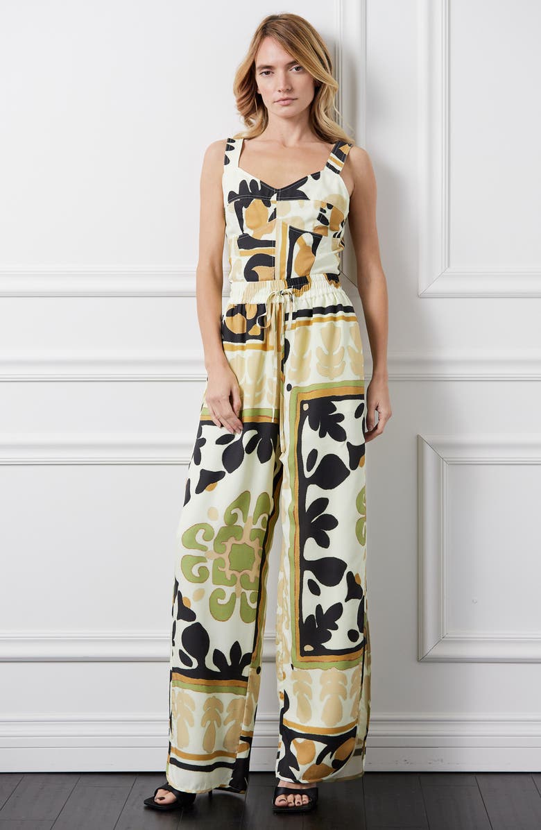 CIEBON Yuvanna Pants, Alternate, color, Brown Multi