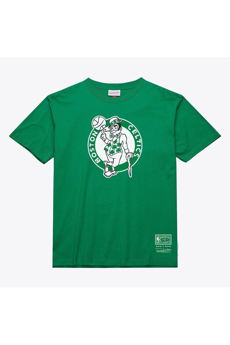 Unisex Mitchell & Ness  Kelly Green Boston Celtics Hardwood Classics Arch T-Shirt, Main, color, Kelly Green
