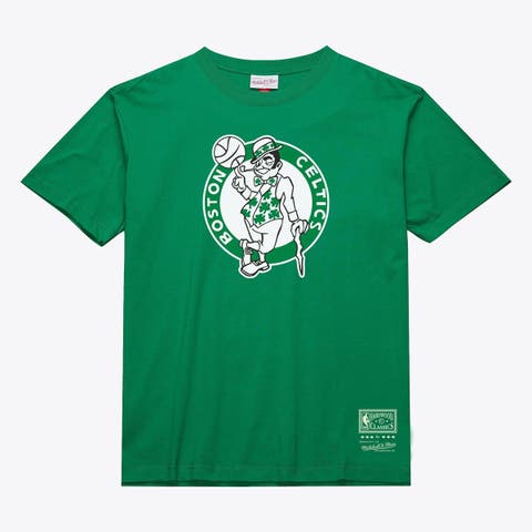 Unisex Mitchell & Ness  Kelly Green Boston Celtics Hardwood Classics Arch T-Shirt