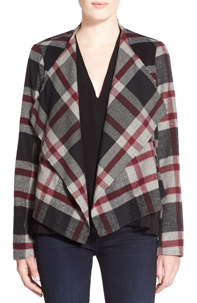 cupcakes and cashmere 'Alta' Plaid Jacket, Main, color, 