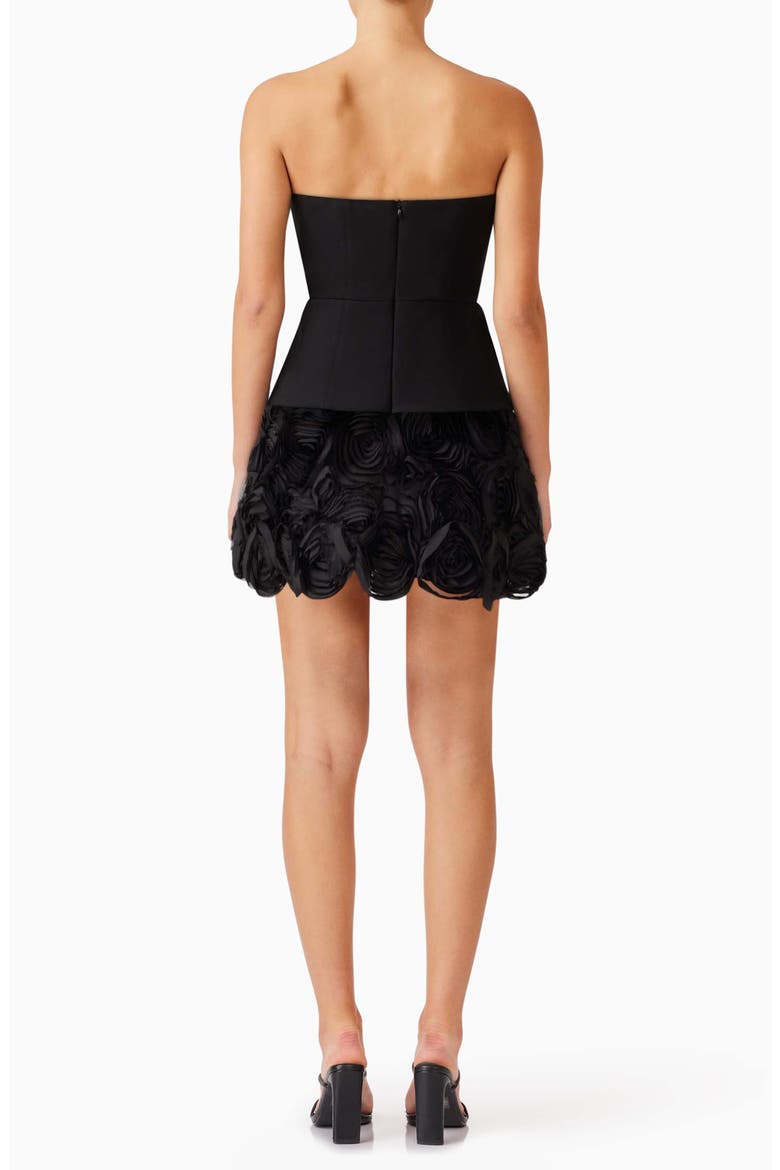 Selena Strapless Minidress, Alternate, color, BLACK