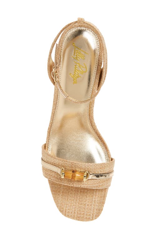 Lilly Pulitzer ® May Ankle Strap Sandal In Natural