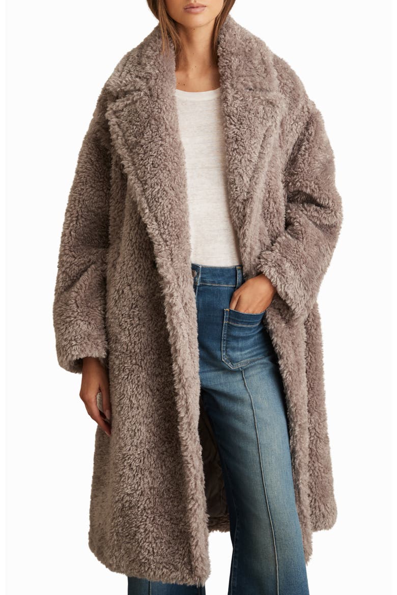 Darla Faux Fur Coat, Alternate, color, MINK NEUTRAL