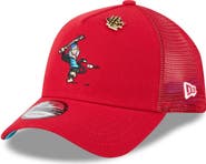 New Era Men's New Era  Red Los Angeles Angels 2025 Big League Chew A-Frame 9FORTY Adjustable Trucker Hat