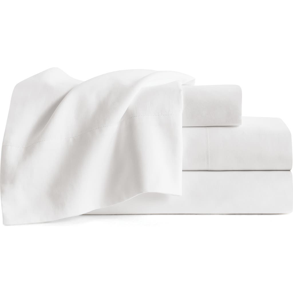 Dkny 425 Thread Count Sateen Sheet Set In White