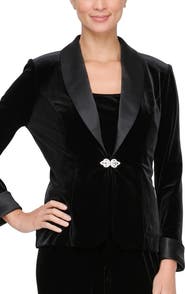 Alex Evenings Velvet & Satin Twinset