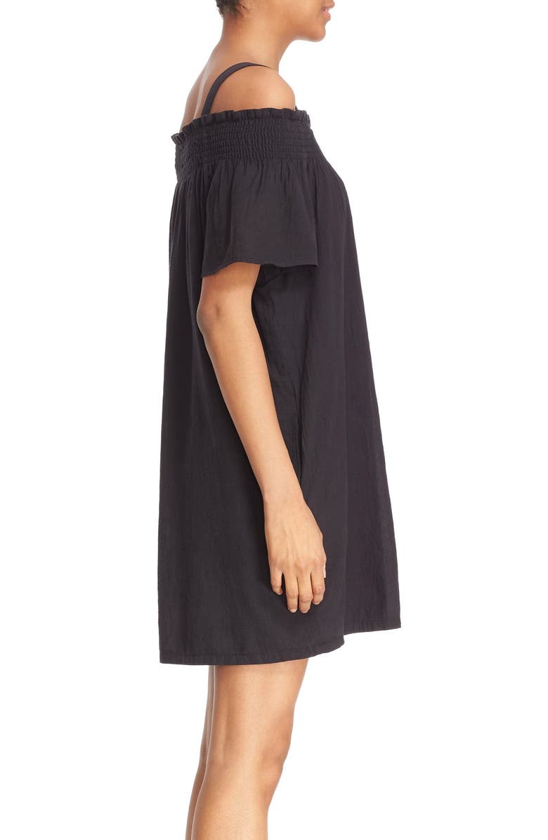 Current/Elliott 'The Madeline' Cold Shoulder Cotton Dress, Alternate, color, 