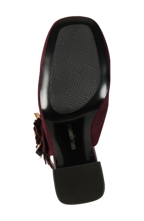 Karl Lagerfeld Pierra Slingback Pump In Burgundy