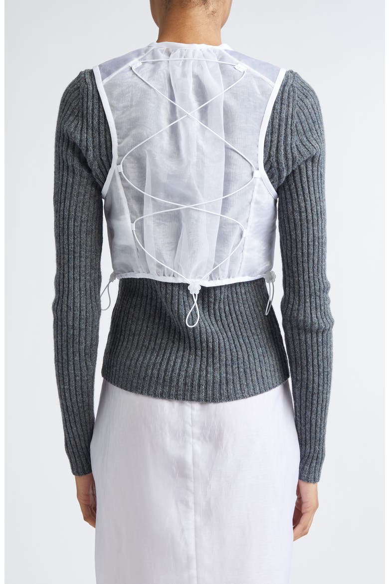 Bona Liquid Myrtia Vest, Alternate, color, WHITE