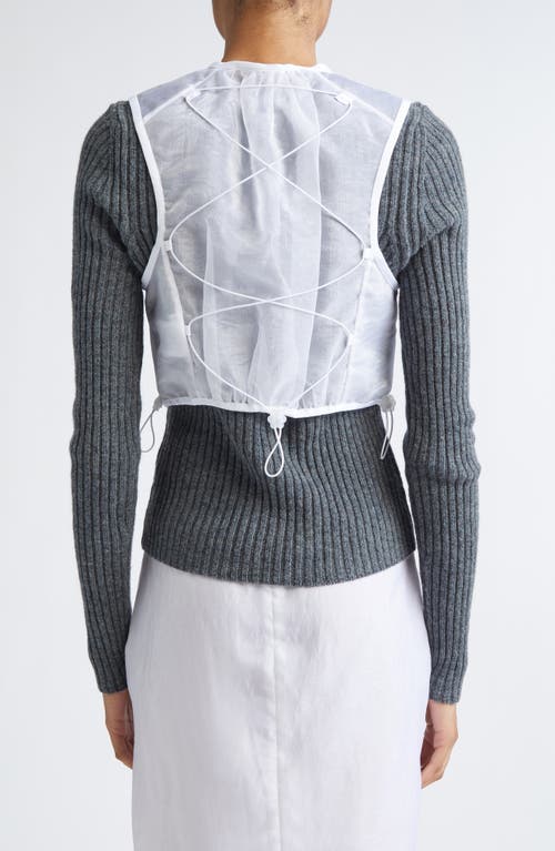 Cecilie Bahnsen Bona Liquid Myrtia Vest In White