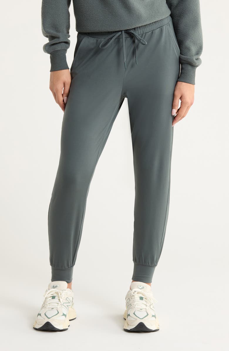 Zella Move In Pocket Joggers, Main, color, Green Urban