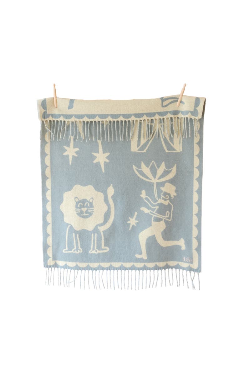 TBCo Lambswool Jacquard Baby Blanket, Main, color, Circus Jaquard