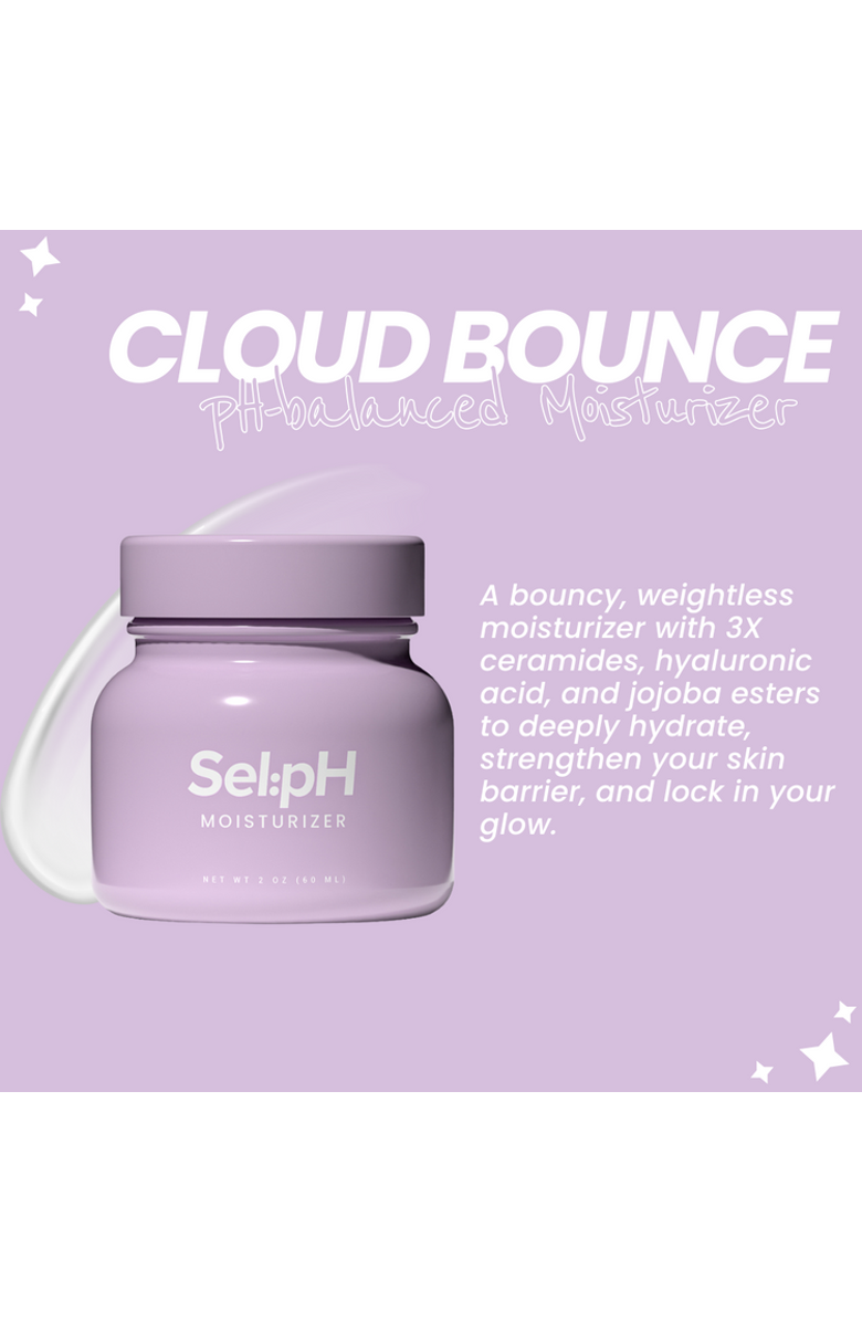 SelpH Cloud Bounce Moisturizer with Hyaluronic Acid + 3X Ceramides + Jojoba, Alternate, color, NO COLOR