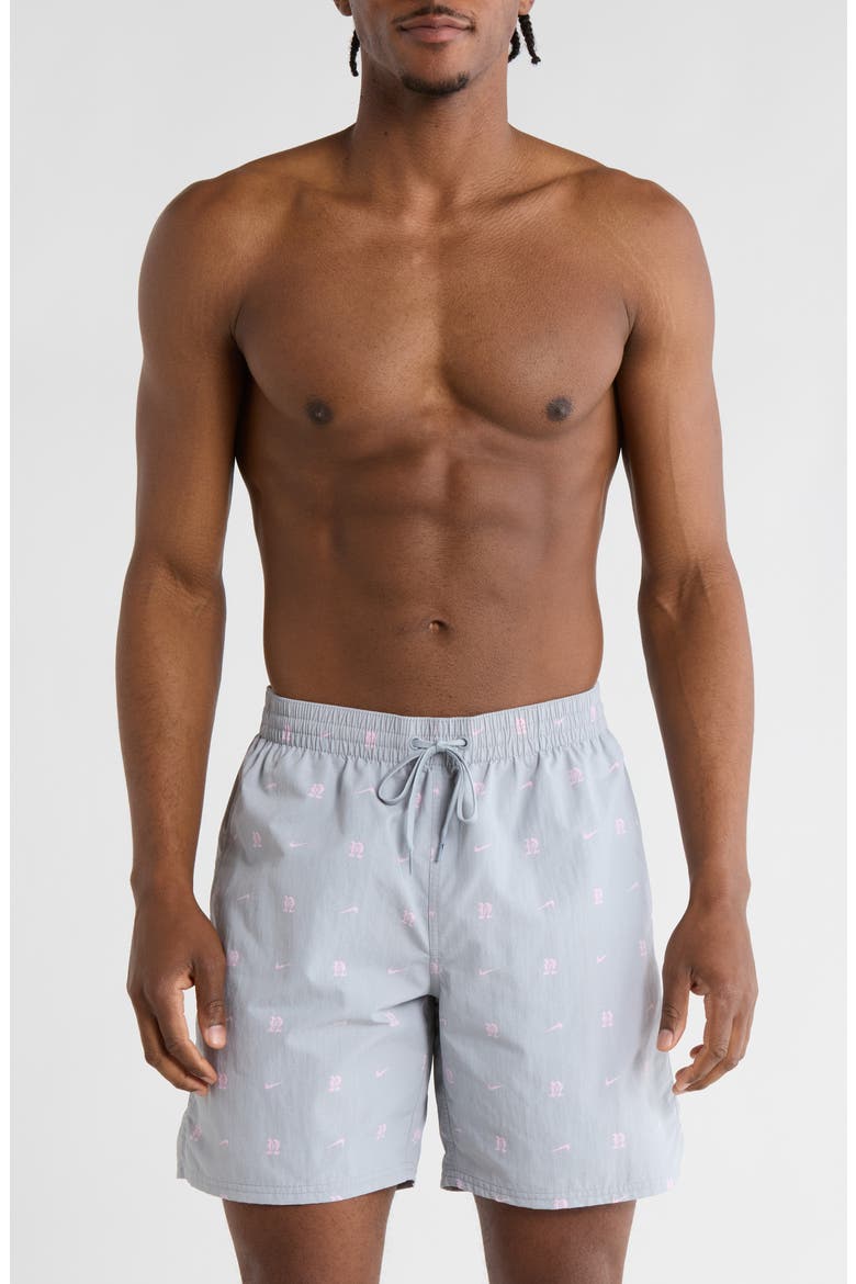 7-Inch Volley Swim Trunks, Main, color, WOLF GREY
