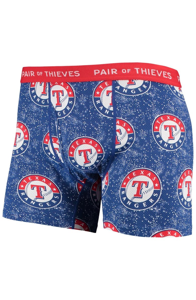 Pair of Thieves Men's Pair of Thieves Royal/Black Texas Rangers Super Fit 2-Pack Boxer Briefs Set, Alternate, color, Royal