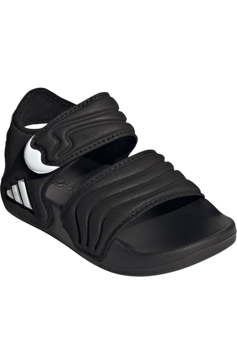 adidas Kids' Adilette Sandal, Main, color, Black/ White