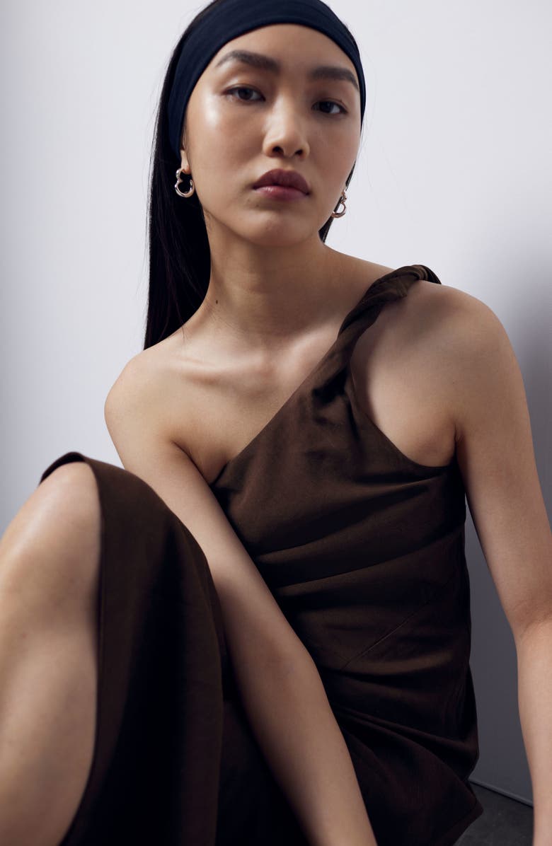 & Other Stories One-Shoulder Midi Dress, Alternate, color,