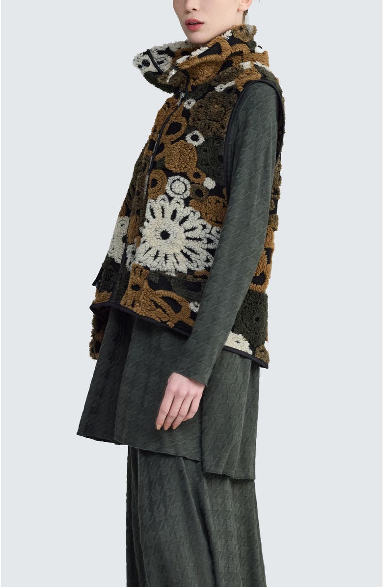 LUUKAA Eira Textured Vest, Alternate, color, Olive