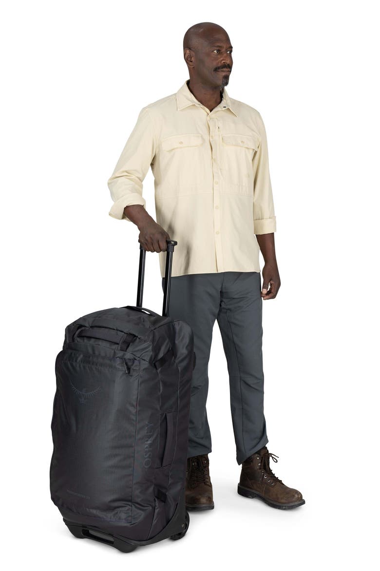 Transporter 90-Liter Duffle Wheeled Luggage, Alternate, color, RAVEN BLACK/BLACK