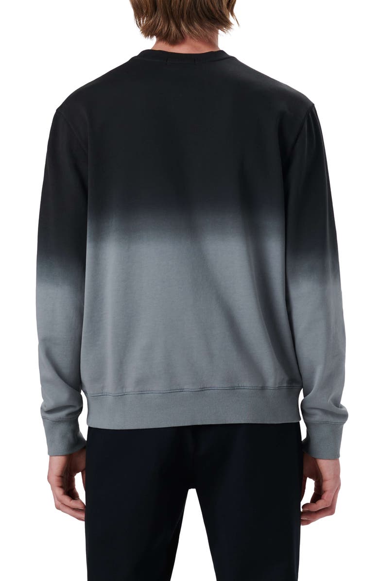 Bugatchi Dip Dye Long Sleeve Cotton Sweatshirt, Alternate, color,