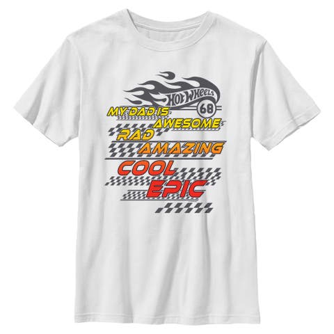 Boy's Hot Wheels My Dad Is Awesome  Graphic T-Shirt