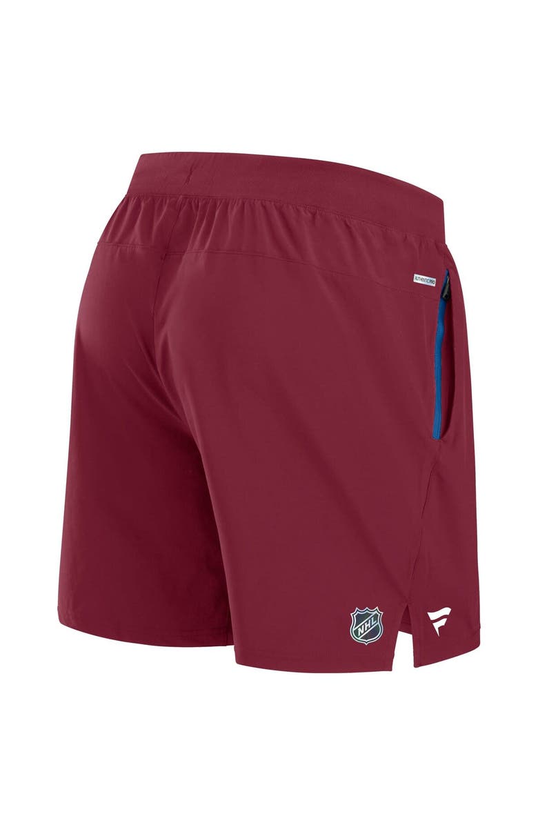 FANATICS Men
s Fanatics Burgundy Colorado Avalanche Authentic Pro Rink Performance Shorts, Alternate, color, Burgundy